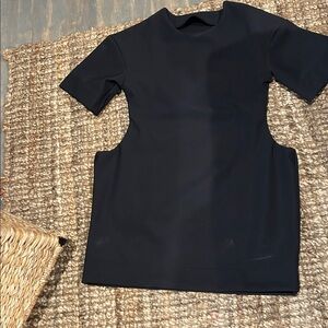 Locker Room Black Structured Mini Dress Size Small